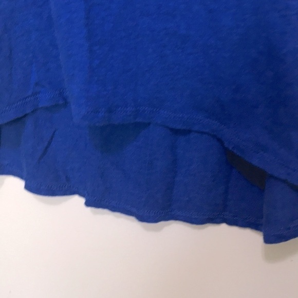 CYNTHIA Rowley blue linen sleeveless shirt sz XS oversized - Picture 3 of 8